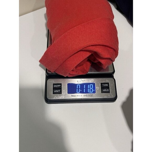 J MCLAUGHLIN Red Cotton Knit Open Front Longline Sweater Duster Cottagecore L - Picture 7 of 7